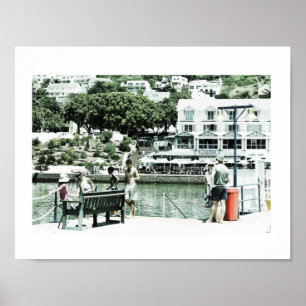 Simon's Town Marinho Harbor Cape Town Poster