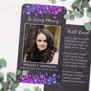 Simpatia Botânica Russa Cartão de Oração Memorial