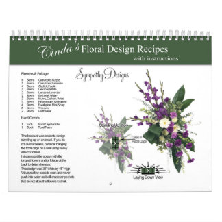 Simpatia Calendário de Receitas Florais de Design