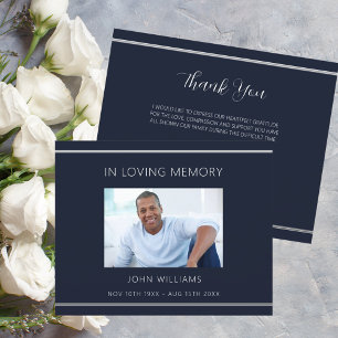 Simpatia cartões de agradecimentos simples de foto