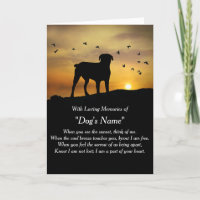 Simpatia de Cão com Poema Espiritual Cartão de Nom