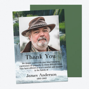 Simpatia em cascata Cartões de agradecimentos de f