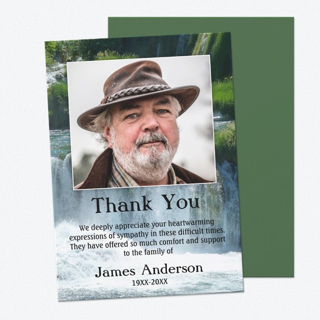 Simpatia em cascata Cartões de agradecimentos de f (Criador carregado)