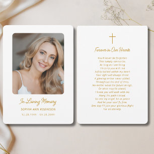 Simpatia Funeral Cartões de Lembrança de Oração Me