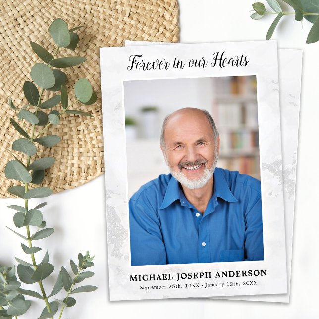 Simpatia Funeral Moderna Cartão de Oração Foto Mem (Criador carregado)