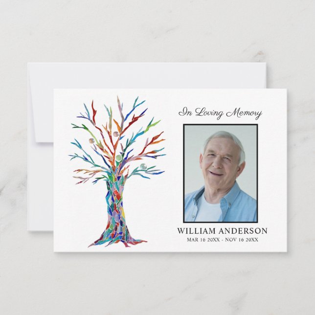 Simpatia Memória Funeral Obrigado Foto (Frente)