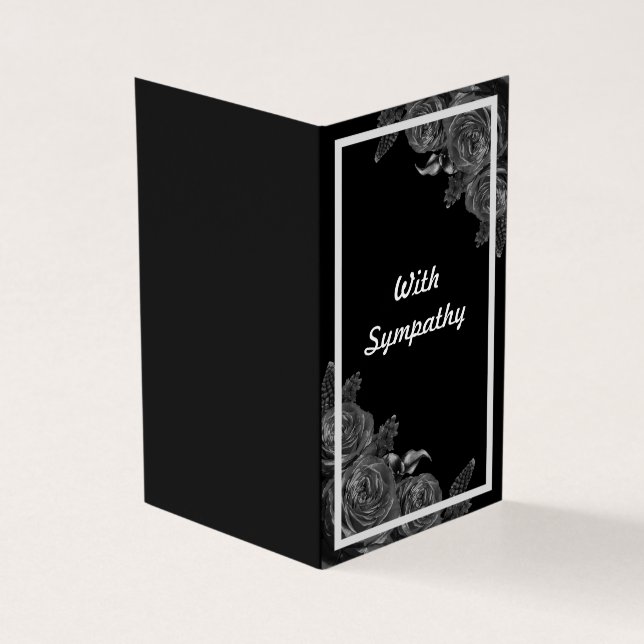 Simpatia negra floral condolência (Exterior)