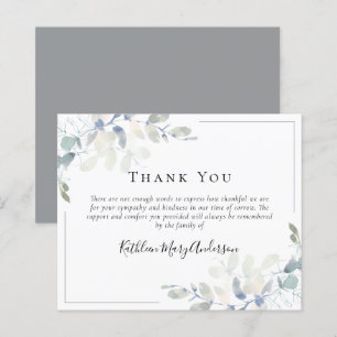 Simpatia ORÇAMENTAL Eucalyptus Funeral Obrigado No