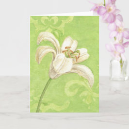 Simpatia White Lily Religiosa Cartão de Paz