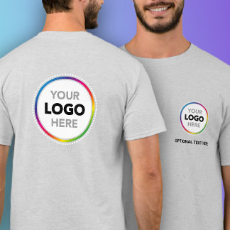 Simple Business Logo T-Shirt - Front & Back Print