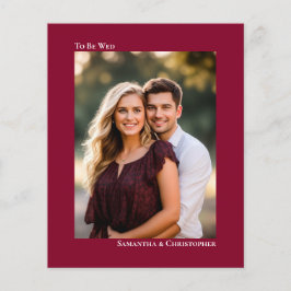 Simple Cranberry Red BUDGET Foto de casamento