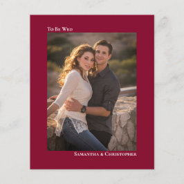 Simple Cranberry Red BUDGET Foto de casamento