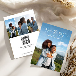 Simple Elegant 4-Photo Caligraphy QR Code