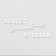 Simple heart Elegant Minimalist Wedding Monogram