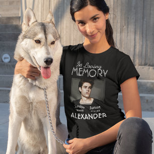 Simple Memorial Funeral Foto T-Shirt