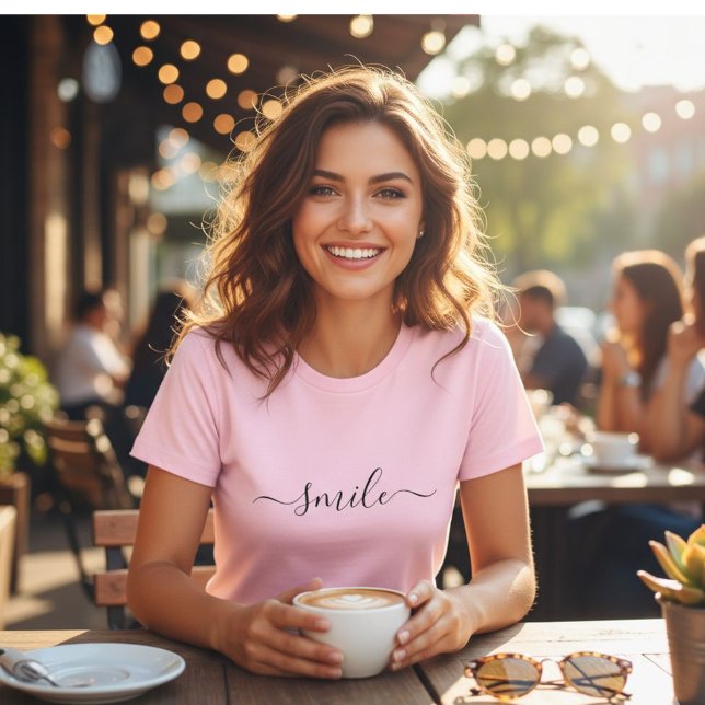 Simple Minimalist pink t-shirt for her (Criador carregado)
