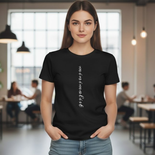 Simple Minimalist T-shirt - Basic Unisex Shirt  (Criador carregado)