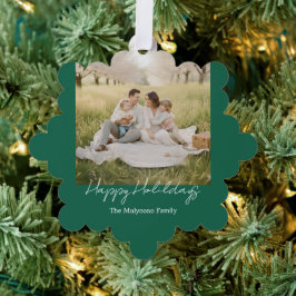 Simple Modern Family Photo Christmas & New Year Ca