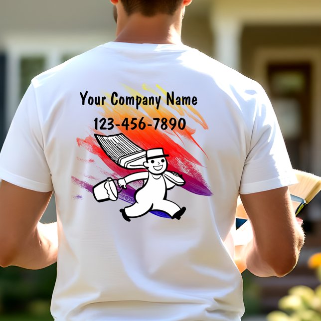 Simple Modern Painter Business Work T-Shirts (Criador carregado)