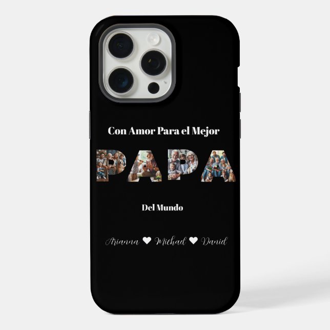 Simple Photo Script Melhor Pai do Mundo Espanhol (Verso)