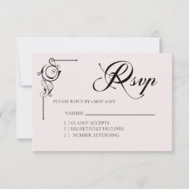 Simple Wedding RSVP card