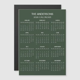 Simple Yet Elegant 2026 Calendar | Magnet