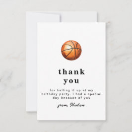 Simples Agradecimento de Festa de Basquete