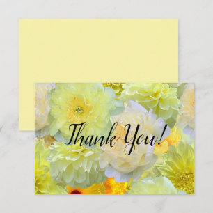 Simples Agradecimento Floral Amarelo