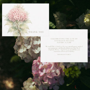 Simples Agradecimento Floral Rosa Funeral Luto