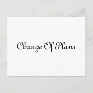 Simples Anúncio de Adiamento de Casamento Elegante