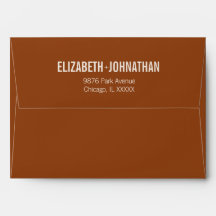 Simples Boho Terracotta Typografia 5x7 Convite