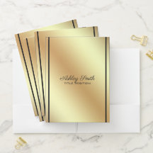 Simples brilhante Dourado