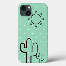 Simples Cactus Mint Green Dots Summer Iphone 6 Cas