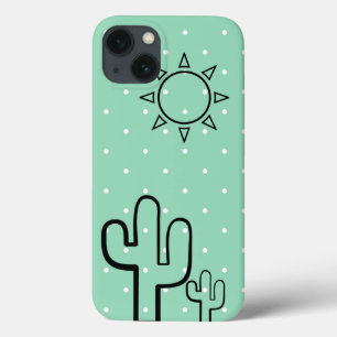 Simples Cactus Mint Green Dots Summer Iphone 6 Cas