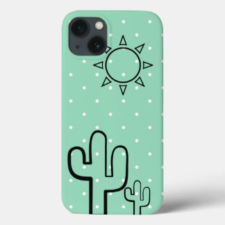 Simples Cactus Mint Green Dots Summer Iphone 6 Cas