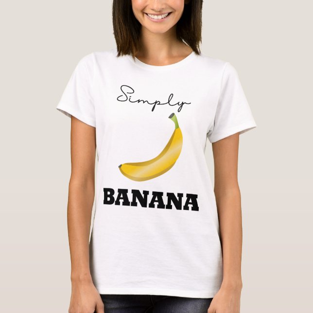 Simples Camisa Tema Banana (Frente)