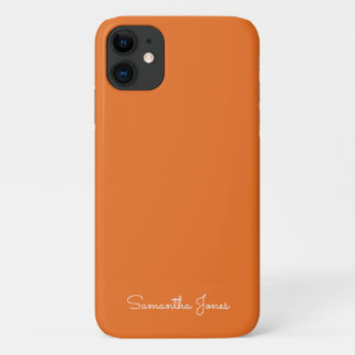 Simples capas de iphone Mínima Laranja Mínima Lara
