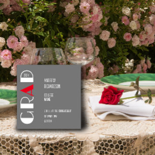 Simples carta branca vermelha formando Cartão Plan