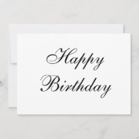 simples cartão de aniversário feliz mínimo