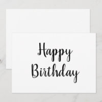simples cartão de aniversário feliz mínimo