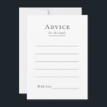 Simples Cartão de Aviso de Casamento Moderno<br><div class="desc">Esta simples design de conselhos de casamento moderna é uma fusão eterno de encanto clássico e simplicidade contemporânea. Com foco no estilo minimalista, esse design apresenta linhas limpas, tons neutros e uma sofisticada paleta branca e preta, garantindo que cada detalhe exude uma simplicidade refinada. Quer você esteja planejando uma cerimônia...</div>