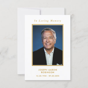 Simples Cartão de Oração Moderna Memorial Fotográf