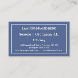 Simples, Cartão de visita humilde