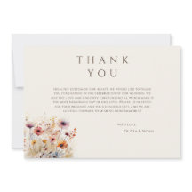 Simples Cartões de agradecimentos de Boro de Flor 