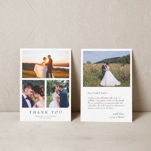 Simples Cartões de agradecimentos de Casamento de 