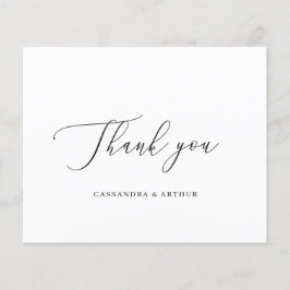 Simples Cartões de agradecimentos de Casamento de