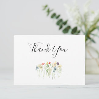 Simples Cartões de agradecimentos de Casamento de 