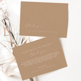 Simples Cartões de agradecimentos de Casamento Mod