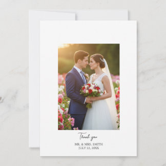 Simples Cartões de agradecimentos Personalizado Fl