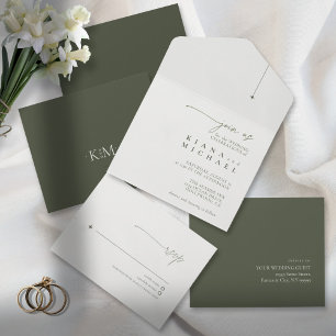 Simples Casamento Chic Moss/White ID1046